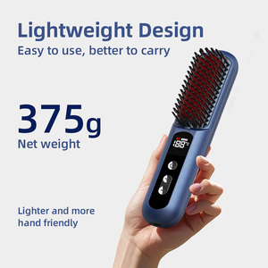 Bán hàng nóng OEM nhà máy 55 Wát 5000mAh Pin <span class=keywords><strong>LCD</strong></span> hiển thị không dây sưởi ấm không dây ion âm điện bàn chải tóc - Product Image 4