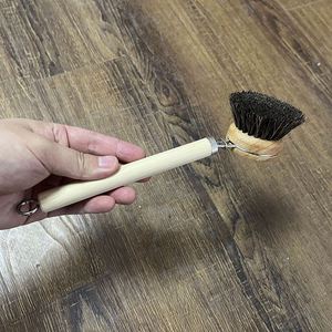 Brosse de nettoyage pour vaisselle et casseroles en poils de cheval doux avec logo personnalisé pour la cuisine - Product Image 4