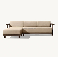 Ensemble de mobilier d'extérieur modulable en aluminium Dune – Canapé de luxe contemporain en métal haut de gamme pour jardin, hôtel et parc