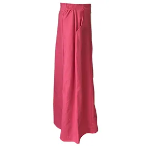 Wholesale High Quality Women Long Length Elegant Skirt Buttons Up Embroidery Casual Fashion Long Skirt For Women