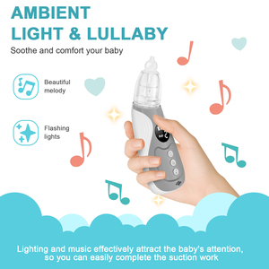 Aspirateur nasal électrique pour bébé en gros, faible bruit, recharge USB, silicone souple, coloré, avec comptes à rebours, soulage la congestion nasale du bébé - Product Image 2