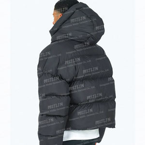 Giacche Imbottite Personalizzate in Piuma d'Oca <span class=keywords><strong>Bianca</strong></span>, Antivento, per Uomo, <span class=keywords><strong>Oversize</strong></span>, Calde, Corte, per l'Inverno - Product Image 3