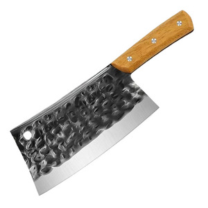 Forged Kitchen Knife Set 8-9.9in Handmade Hammered Texture For Meat Vegetable Bone Cutting Multi-purpose Knife - Product Image 5