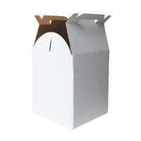 Boîtes à gâteaux en promotion 10, 12, 14 pouces – Emballage personnalisé pour gâteaux de mariage – Boîte à donuts blanche haute avec logo