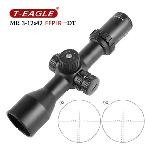 户外T-EAGLE MR 3-12X42 FFP DT远程光学瞄准镜超防震瞄准镜和附件的热新瞄准镜