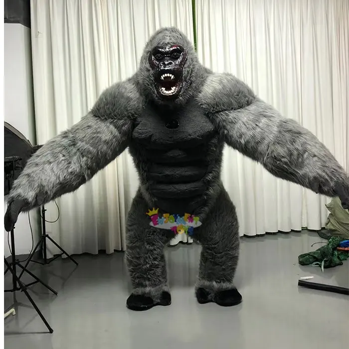 Keyfi CE Ape şişme Gorilla maskot kostüm 2.6m ve 3m King Kong özel Anime Cosplay maskot tema süslü elbise karnaval