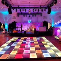Dalles LED Magnétiques Sans Fil Arc-en-ciel Vibrantes pour Scène, Spectacles, Mariages et Décoration de Fêtes 50x50cm