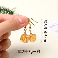 Boucles d'oreilles pendantes irrégulières en cristal brut et pierres précieuses naturelles, enroulées sur fil, faites à la main, pour femmes, vente en gros