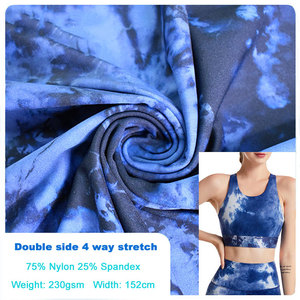 230GSM High Stretch Interlock Sueded Nylon Spandex Knitted Fabric for <strong>Swimwear</strong> Yoga Wear Lulu <strong>Leggings</strong> for Sportswear Underwear - Product Image 1