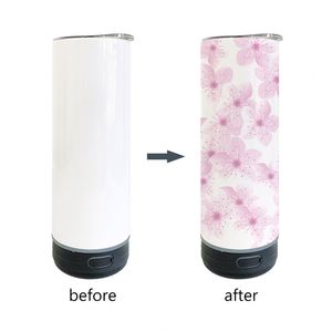 Wrehouse 20 Oz Outdoor Straight Display Usb Charging <b>Music</b> 20Oz Sublimation Tumbler With Speaker - Product Image 3