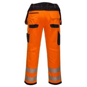 PORTWEST - PW306OBR36 PW3 Pantalon orange/noir avec étui extensible haute visibilité-EAN 5036108339921 HI-VIS WORKWEAR - Product Image 2