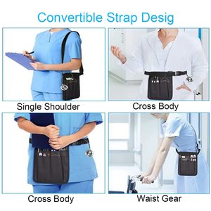 Cinturón <span class=keywords><strong>organizador</strong></span> de herramientas de atención médica con múltiples bolsillos y logotipo personalizado, riñonera de <span class=keywords><strong>enfermera</strong></span>, riñonera para tijeras, estetoscopios, vendaje, almacenamiento - Product Image 6