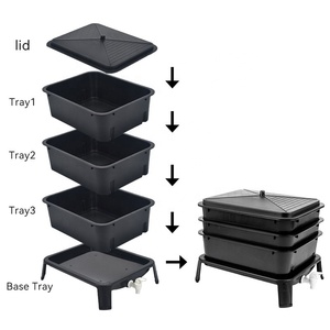 Boîte à <span class=keywords><strong>vers</strong></span> boîte à compostage jardinage jardin extérieur engrais organique ménage cuisine déchets maison <span class=keywords><strong>vers</strong></span> de terre ver - Product Image 3