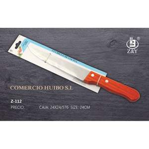 Cuchillo de Cocina de 24 cm con Mango de Madera y Material Metálico - Product Image 1