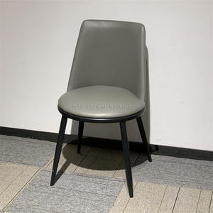 Sillas de Comedor Modernas de Lujo, Duraderas, Tapizadas en Cuero, Patas de Metal, Ajustables/Extensibles, Color Personalizado, Muebles para Comedor, Hogar - Product Image 1