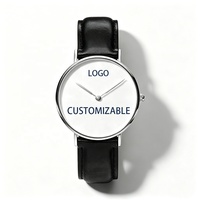 Ensemble de montres de couple personnalisées de luxe avec photo, pour lui et pour elle, montres-bracelets pour homme et femme, logo personnalisé, boîtier en or rose, bracelet en cuir