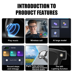 Gafas Inteligentes con Traductor Superpuesto para Reuniones de Negocios Internacionales, Hardware con IA, Reproducción de Música, Altavoces de Oído con Sonido Envolvente - Product Image 3