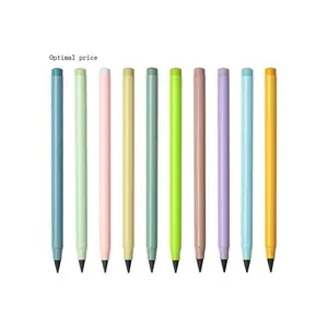WeiZhuang Vente à Chaud Métal Coloré Facile à Utiliser Crayon Sans Encre Durable Stylo Sans Fin Pour Écrire Dessin Crayon Éternel Peut Logo Personnalisé