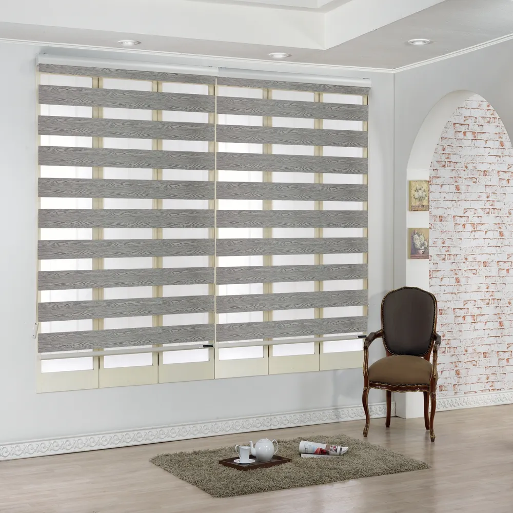 Su misura Custom Dual Fashion Window Rainbow Blinds Shades Blackout Zebra Roller Blind