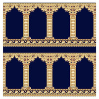 Roter Teppich Design Feuerfester Nylon Maschinen gefertigter Teppich für Moschee Polyester Custom ized