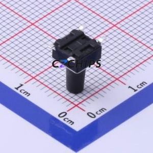 TS-1002S-BR10016 Tactile Switch SMD-4P,6x6mm Switch Single Pole Single Throw Round Button 1.6N Vertical Mount - Product Image 2