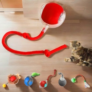 Jouet interactif automatique pour chat avec queue, rechargeable par USB-C, jouet intelligent pour animaux de compagnie, vente en gros OEM ODM - Product Image 1
