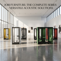 Cabine de bureau moderne et inclusive XL, salle de réunion acoustique accessible, studio silencieux accessible aux fauteuils roulants pour espace de travail d'entreprise