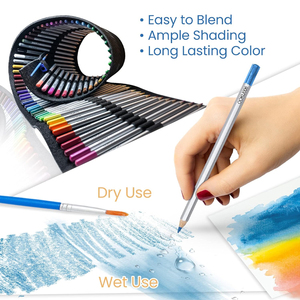 Juego de Lápices de Colores de Acuarela Personalizados al por Mayor, a Base de Agua, 12/24/36/48/72 Colores, para Pintura Artística - Product Image 3