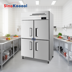Refrigerador Comercial de Acero Inoxidable, Vertical, de Cuatro Puertas, Gran Capacidad, Doble Temperatura, Sin Escarcha, A1D1270X4 - Product Image 2