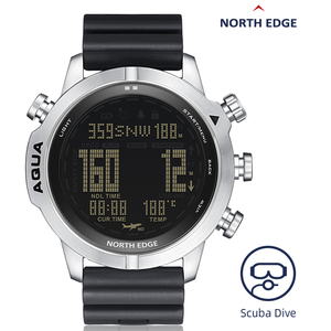 Df North Edge <span class=keywords><strong>Aqua</strong></span> Mens Smart Watch Professionele Duik Computer Horloge Duiken Ndl 50M Hoogtemeter Barometer Kompas Nieuw - Product Image 5