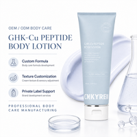 Lotion corporelle GHK-Cu, fabricant OEM de marque privée, peptide de cuivre, hydratant, soin du corps, fournisseur d'usine