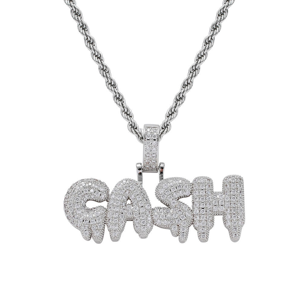 จี้เงิน+โซ่เชือก24นิ้ว3มม