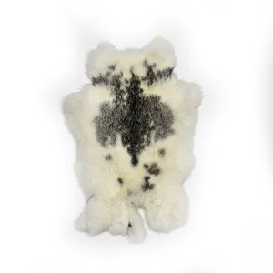 High Quality Fur Pelt Rabbit Fur Plate Thick Soft Rabbit Fur Pelt Skin