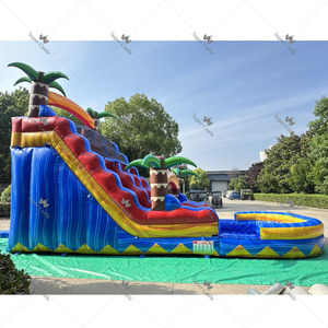 Toboggan aquatique gonflable en PVC de qualité commerciale, double piste, personnalisé pour parcs aquatiques, carnavals et locations extérieures - Product Image 3