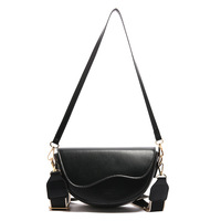 Nouveau Sac à Bandoulière en PU Style Coréen Minimaliste Tendance Automne 2024 – Sac Selle Rétro Chic à Large Sangle, Très Apprécié