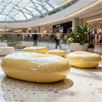 Y009 Chaise d'attente pour café-restaurant, tabouret amusant en forme de crème glacée, table à café, tabouret pour enfants, mobilier artistique pour centre commercial