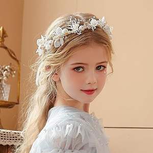 เครื่องประดับผมเจ้าสาวดอกไม้มุกหรูหราสวยงาม ดีไซน์ใหม่ ที่คาดผม-ขายส่ง - Product Image 2