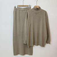 Vêtements d'hiver en tricot au crochet hauts pour femmes jupes pull-over grande taille pour ensembles de robes costumes pour femmes
