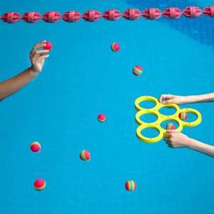 Combo Giochi con Punteggio: Galleggianti in Schiuma per Piscina con 10 Palline Colorate, Accessori per Feste in Acqua e Giochi per Famiglie - Product Image 5