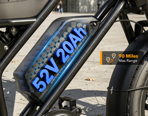 Qlife Spark Max 免费送货成人用 50V 20Ah 双电机液压刹车电动胖胎山地自行车 - Product Image 2