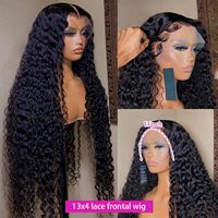 Perruque Lace Front 13x6 en Cheveux Humains Vierges Brésiliens Remy, Dentelle Transparente, Ondulation Naturelle, Lisse, Ondulation Profonde, Blond Clair