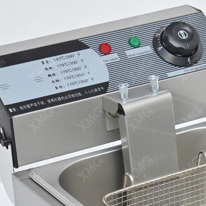 Freidora Industrial <span class=keywords><strong>de</strong></span> Acero Inoxidable XMG <span class=keywords><strong>de</strong></span> Sobremesa, <span class=keywords><strong>de</strong></span> un Solo <span class=keywords><strong>Tanque</strong></span>, Gran Capacidad, con Temperatura Ajustable - Product Image 5