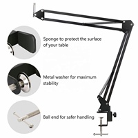 Vente Directe Usine Chine Support Microphone de Bureau à Bras Ciseaux NB 35