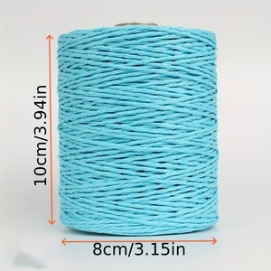 เชือกถักกระดาษคราฟท์สองเส้น Lafite สำหรับงาน DIY ทำกระเป๋าฤดูร้อน รุ่น 180-200 - Product Image 2