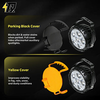 LED-Motorrad-Frontscheinwerfer 120W 14400LM Einzelner Weißstrahl Bernsteinfarbene Nebellinse 6000K 6 LEDs Externes Nachrüst-Upgrade
