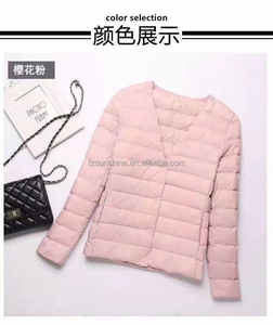 Veste matelassée ultra légère pliable en duvet de canard blanc pour <span class=keywords><strong>femme</strong></span>, <span class=keywords><strong>doudoune</strong></span> à carreaux - Product Image 2