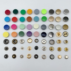 Boutons-pression en alliage de zinc personnalisables de 15 mm, couleurs variées, pour vêtements d'extérieur/habillement de marque, vente en gros en vrac - Product Image 1