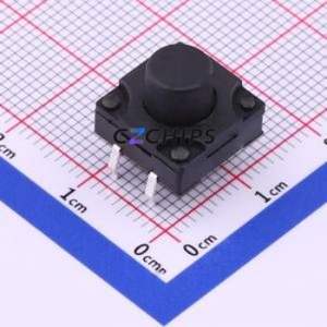 TS-1011-A13B3-D2 Tactile Switch Through hole-4P,12x12mm Switch Single Pole Single Throw Round Button 2.5N Through Hole - Product Image 1