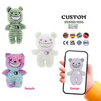 Ours en peluche personnalisés OEM ODM, différents tissus doux, vente en gros