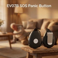 Pulsera SOS con Detección de Caídas para el Cuidado de Personas Mayores, Resistente al Agua, con Rastreador GPS EV07B para Adultos Mayores